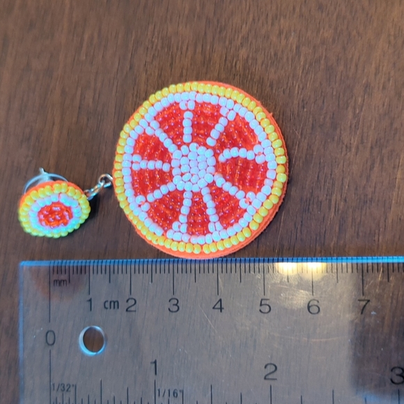 Summer beaded earrings - Picture 2 of 2